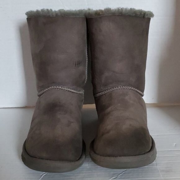 UGG Australia Bailey Bow II Boots Suede Leather Gray Winter Women's WOMAN'S 6 - Picture 14 of 16